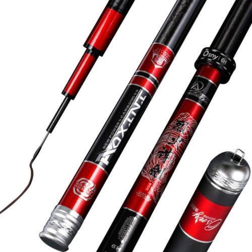 3.6-8.1M Taiwan Fishing Rod Feeder Pole Telescopic Fishing Canne 4H 5H 6H Hard Fishing Sticks Peche Fishing Gear Olta