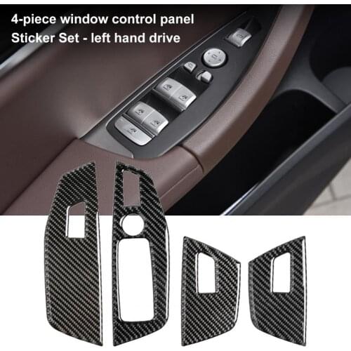 Anti-peel 4Pcs Delicate Door Window Lift Button Panel Trim Sticker Excellent Panel Trim Cover Well Touch