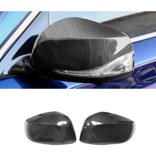 Car Accessories Carbon Fiber Side Rearview Mirror Frame Cover Sticker Shell Case Protector for Infiniti QX50 P71A QX60 2016-2020
