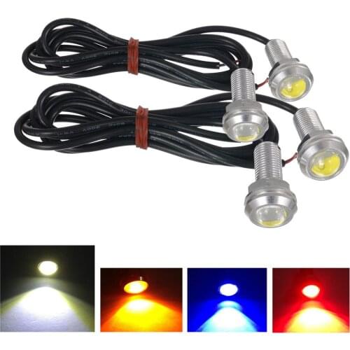2 PCS/Pack 18MM Voiture Aigle Yeux DRL Led Feux LED 12V De Secours de Recul Signal Automobiles Lampes