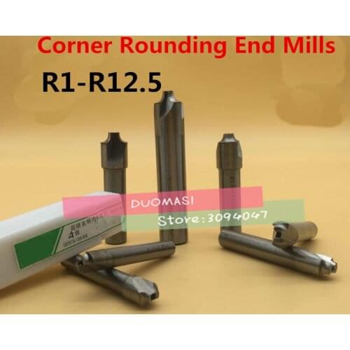 Free Shipping 1PCS New 2F/4F R1.0mm-R12.5mm Corner Rounding End Mills Endmill Tool Milling Cutter