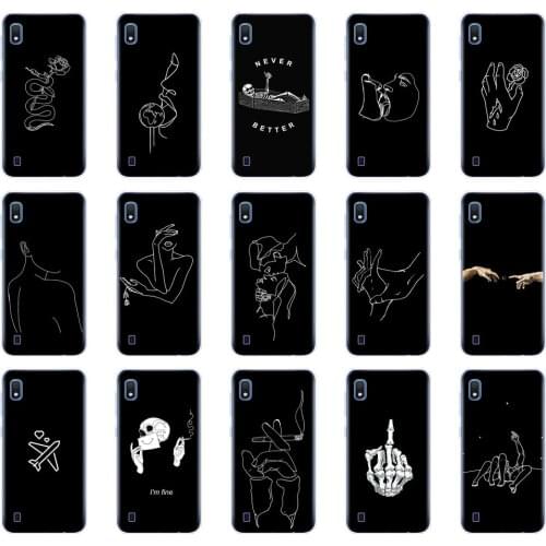 Case For Samsung A10 Case Soft Silicon Back Cover For Samsung Galaxy A10 GalaxyA10 A 10 SM-A105F A105 A105F bumper black