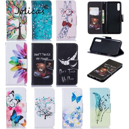 Back Covers For estuche Samsung A30S Patterned Mirror Cover Flip Book Case sFor Cover Samsung para A50 A50S Protector samseung