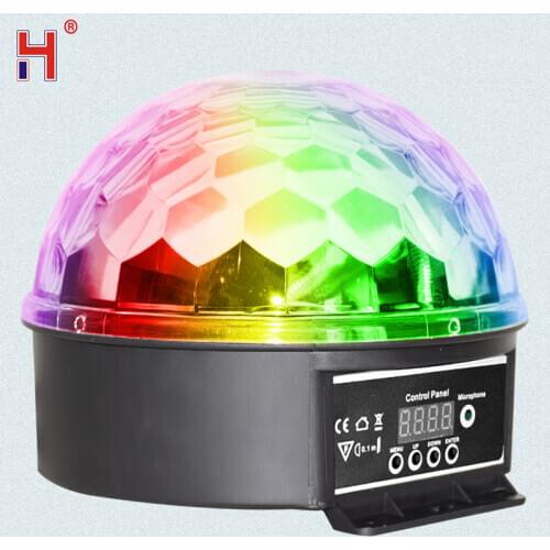 Disco Ball Strobe Light Car Interior AtmosphereColorful Dj Lights Sound Active Function Remote Control For Camping Wedding Party