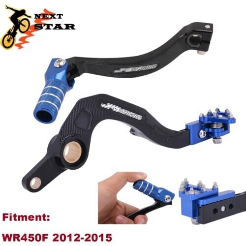 CNC Motorcycle Shifter Shift Pedal Lever Rear Foot Brake Pedal Lever For YAMAHA WR450F WRF450 2012 2013 2014 2015 Dirt Bike