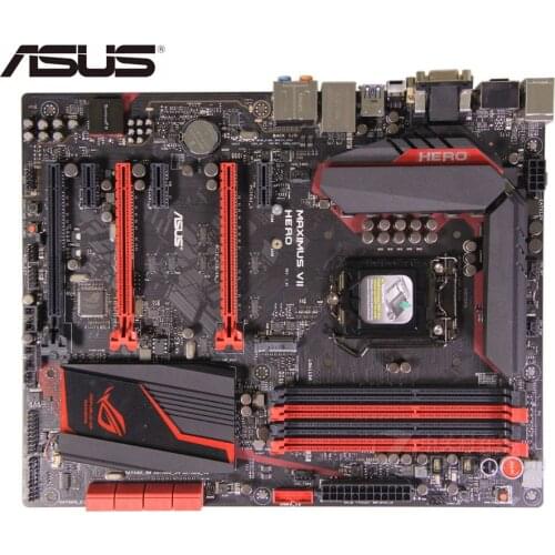 For ASUS MAXIMUS VII HERO original motherboard for intel DDR3 LGA 1150 I3 I5 I7 USB2.0 USB3.0 32GB Z97 used Desktop motherborad