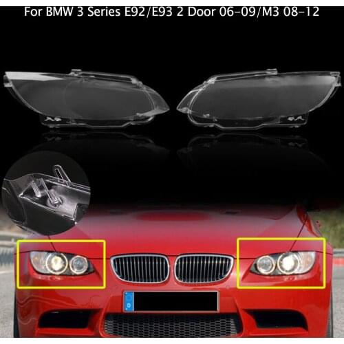 For BMW 2006-2009 E92 E93 (Coupe / Convertible) Car Headlight Lens Cover Headlamp Shell