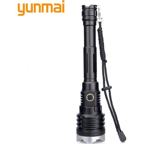 XHP160 16-core Brightest Led Flashlight Power Bank 10000mah Torch Usb Rechargeable 21700 Battery Zoomable 60W Lantern Tactical