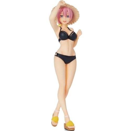In Stock The Quintessential Quintuplets Nakano Ichika Anime Action Figures Swimsuit Model Hand-Made PVC Peripheral Toy Gifts