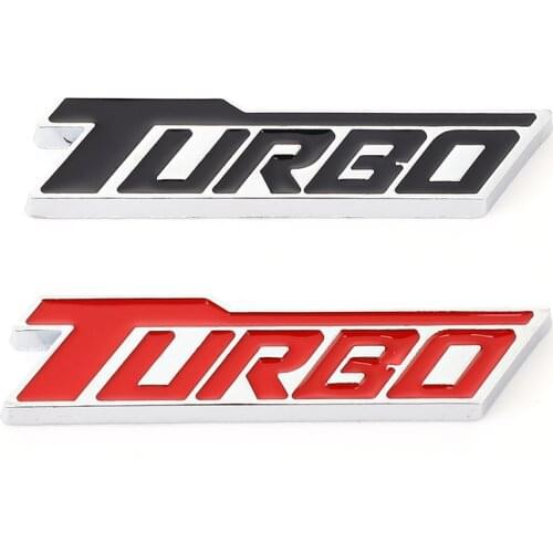 Metal Car Sticker Turbo Logo Emblem Badge Decals for Turbo Logo BMW Audi Volkswagen Ford Nissan Toyota Honda Jeep Volvo Opel KIA