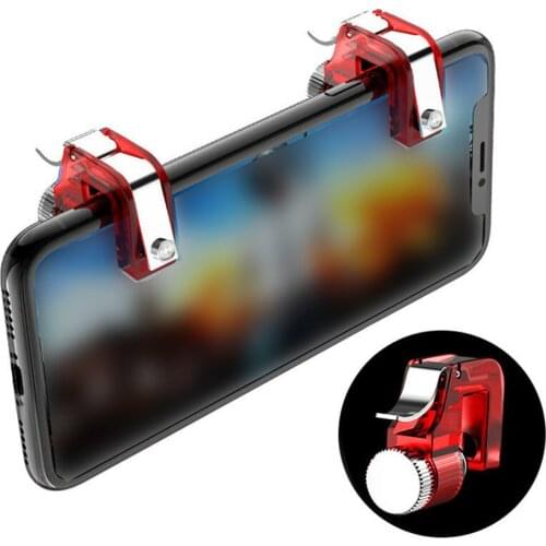 2pcs/lot R11 Metal Smart Phone Mobile Gaming Trigger For PUBG Mobile Gamepad Fire Button Aim Key L1 R1 Shooter Pubg Controller