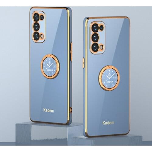 Soft Pretty Case for OPPO Reno 5 Pro Reno5 case Find X3 Lite Neo Soft Ring Holder Camera Protect Cover for Reno 4 Pro 5G