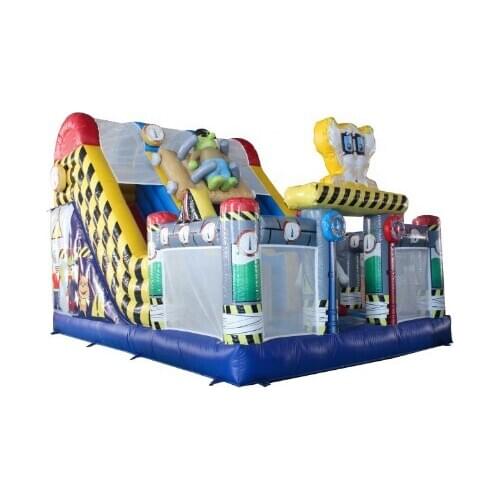 Newest modle inflatable bouncer castle jumping inflatable castle dry inflatable slide for sale