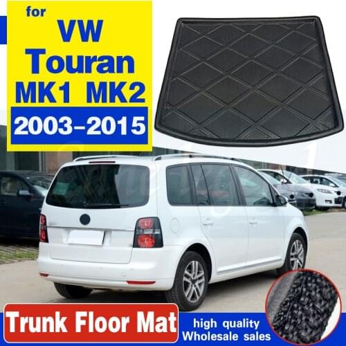 For VW Touran MK1 MK2 2003 - 2015 Rear Trunk Floor Mat Tray 2014 2013 2012 2011 2010 2009 2008 2007 Tailored Boot Cargo Liner