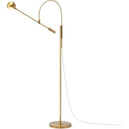 Post-modern creative hardware simple floor lamp art bedside bedroom Study designer floor lamp