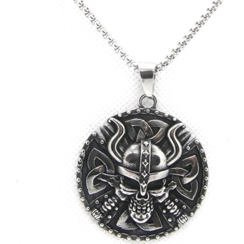 Rany&Roy Newest Evil Mask Pendant 316L Stainless Steel Jewelry Gothic Style Ghost Pendant