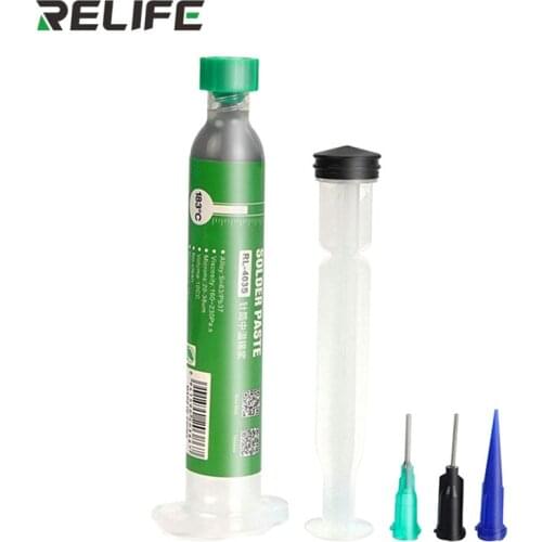 Relife RL-403S Welding Paste 183C Medium Temperature Solder Paste Flux 10CC Tin Liquid BGA Soldering Fluxes PCB Repair