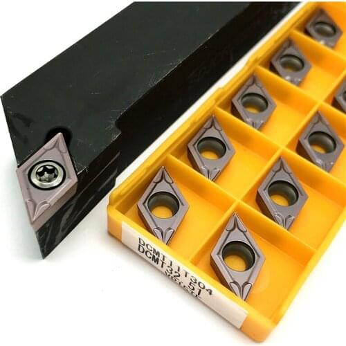 SDJCR1212H11 SDJCR1616H11 SDJCR2020k11 SDJCR2525M11 External tool holder + Carbide Inserts DCMT11T304 DCMT11T308 Cutting Tool