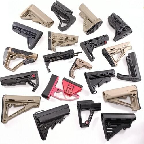 Tactical Nylon Buttstock For Jinming gen8 Gen9 M4a1 J9 Gel Ball for Blaster Toy Outdoor Tactical Game Equipment Water Bullet toy