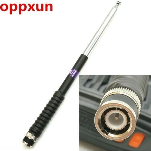 OPPXUN Brand New Telescopic Antenna BNC J-NUODA VHF For IC-V8 V80 IC-U82 Handheld Two-Way Radio