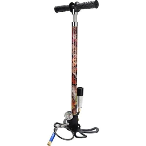 Top Quality High Pressure Four Stage PCP Car Hand Operated Air Pump Hunting PCP pump Air Dry 40mpa 4500psi With Inlet Filter