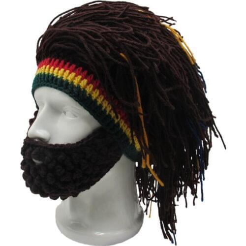 Jamaica dreadlocks hat Cotton thread cap Beard Funny