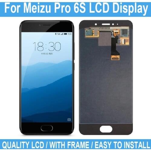 5.2" AMOLED New LCD For Meizu Pro 6S LCD Display Touch Screen No Frame For Meizu Pro 6S Digitizer Screen Assembly Repair Parts