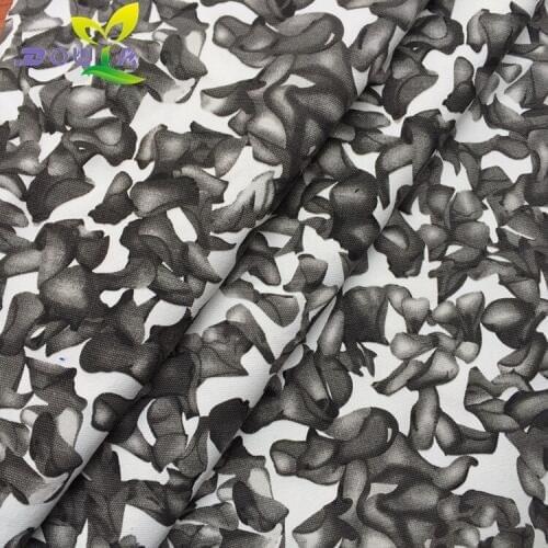 1 yards / graffiti egg flower pattern DIY handmade printed canvas fabric cloth curtain cloth shoes sofa pillow bag