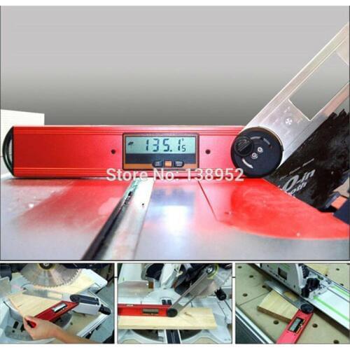 360 Degree Angela Angle Finder Digital Angle Protractor Ruler Angle Meter Digital Wooden Protractor