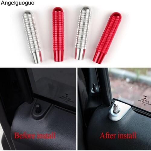4pcs Metal Door Lock knob Pins cover For Mercedes Benz Vito W447 2014-2017