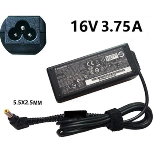 16V 3.75A 5.5*2.5mm AC Adapter For Panasonic CF-AA6373A CF-AA6372B Laptops,no power cord
