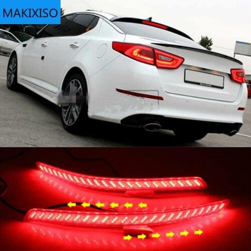 For KIA Optima K5 2014 2015 LED Lens Rear Bumper Reflector Brake Fog Light Lamp