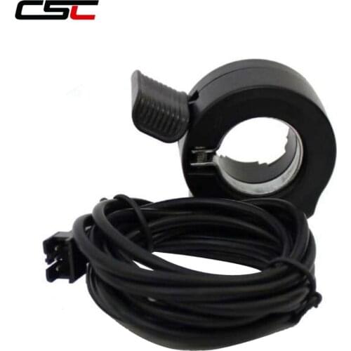 Ebike Thumb Throttle Electric Bike Handlebar Black Thumb Throttle Grips Bicycle Accessories For LCD Display