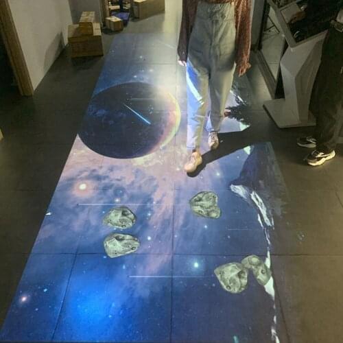 DefiLabs DEFI Double screen Interactive floor system support 2 projectors including Edge Blending setting 50 effects