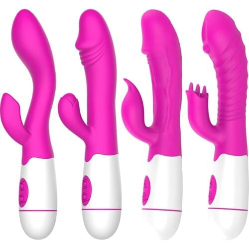 30 Speed Double Penetration Dildo Vibrator G Spot Vibrator Adult Sex Toys for Woman Clitoris Stimulator Sex Shop