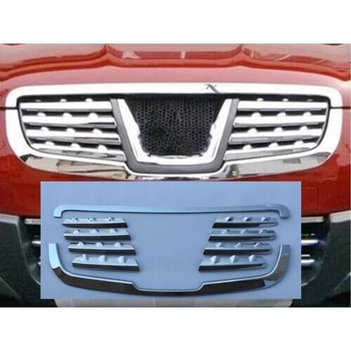 For Nissan Qashqai 2007 2008 2009 2010 2011 2012 ABS Chrome Front Grille Around Trim Racing Grills Trim