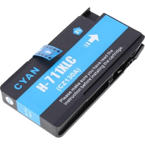Printer Cyan Ink Cartridges Fit for 711 CZ133A CZ130A CZ131A CZ132A