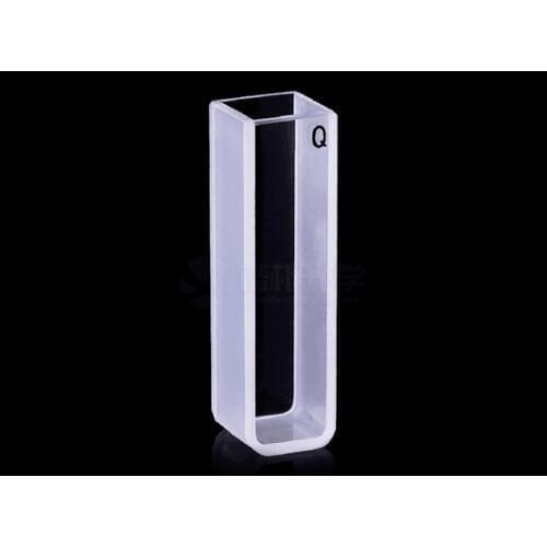 Quartz Cuvette 10mm Path Standard Transparent high Temperature Resistant Acid Alkal B10mm-3.5mlQ 2PCS