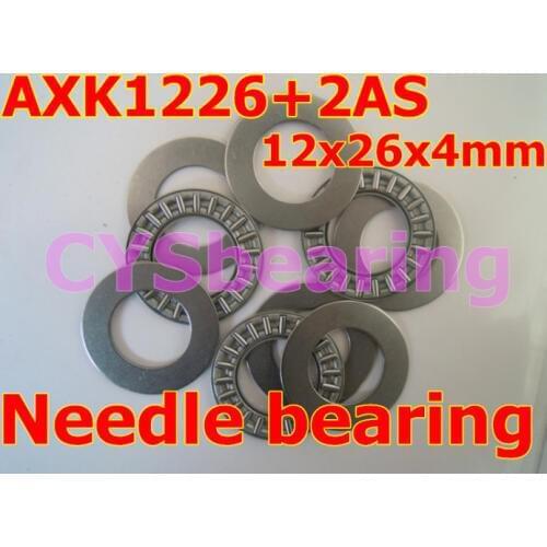 Lot of 10pcs AXK1226 + 2AS washer thrust needle bearing AXK126TN 12X26X2MM