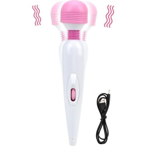 Powerful Magic Wand AV Vibrators Adjustable Speed G-spot Massager Sex Toys for Women USB Charging Clitoris Stimulator
