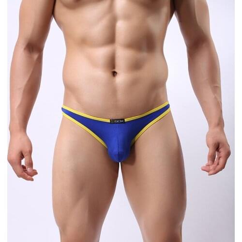 Mens Sexy Modal Underwear Small Briefs Men Low Rise U Convex Pouch Brief Underwear Men Stretch Breathable Briefs