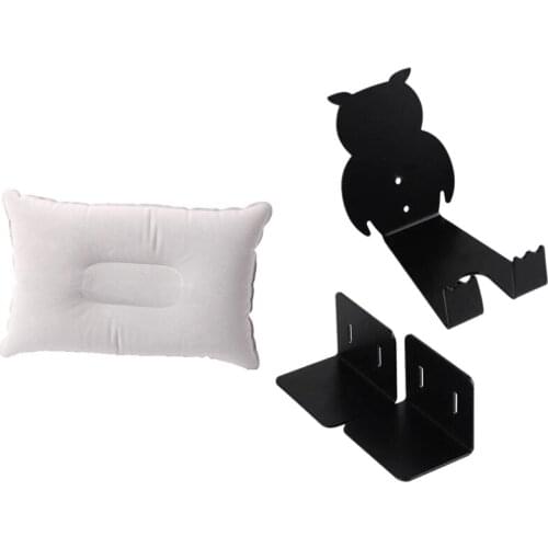 HOT Bike Wall Holder Mount Bike Showing Stand Hanger & Folding Air Inflatable Pillow Double Sided Flocking Cushion