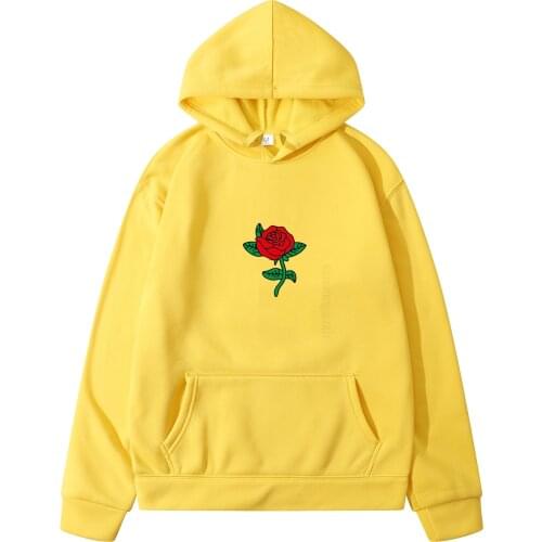 New Autumn Latest Harajuku Poison Rose Print Hoodies High Quality Men Women Hip Hop Sweatshirt Clothing