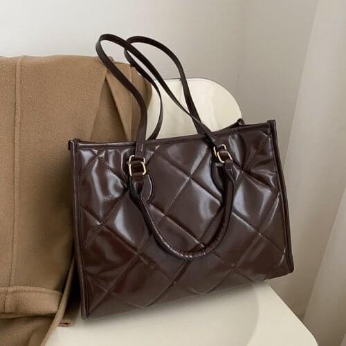 Solid Color Womens PU Leather Handbag Luxury Handbags Ladies Bags Designer Large Capacity Tote Bags for Women 2021 Shoulder Bag