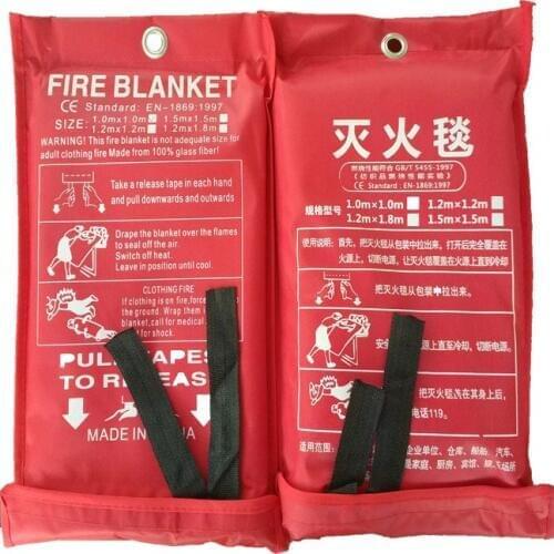 Fire blanket glass fiber fire blanket national standard household kitchen 1 / 1.5/2m fire escape blanket