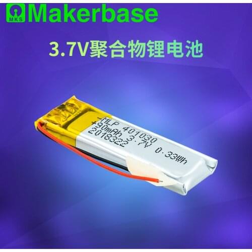 Polymer lithium battery 3.7V polymer lithium battery for Bluetooth headset 401030 90mAh rechargeable