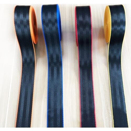 Joormom 30Meter Doublecolor Car Seat Belt Webbing Universal Car Personalized Modification Seat Belt Webbing Car Accessories