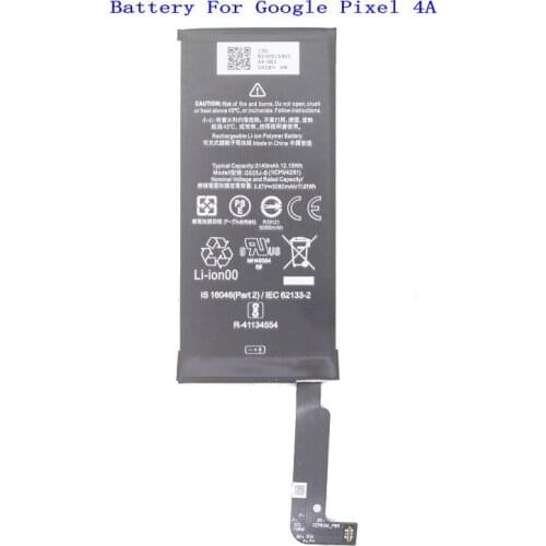 1x 3140mAh / 12.15 Wh G025J-B Pixel 4A Phone Replacement Battery For HTC Google Pixel 4A Batteries