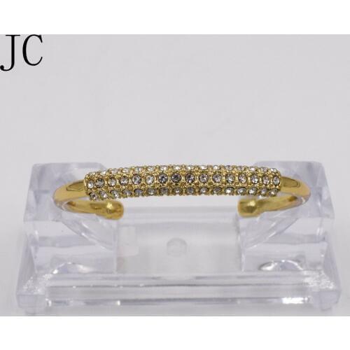 Bridal Vintage Accessories Crystal Jewelry Bangle Women Gold color Bracelets African Party Gift Fine Jewellery Holiday