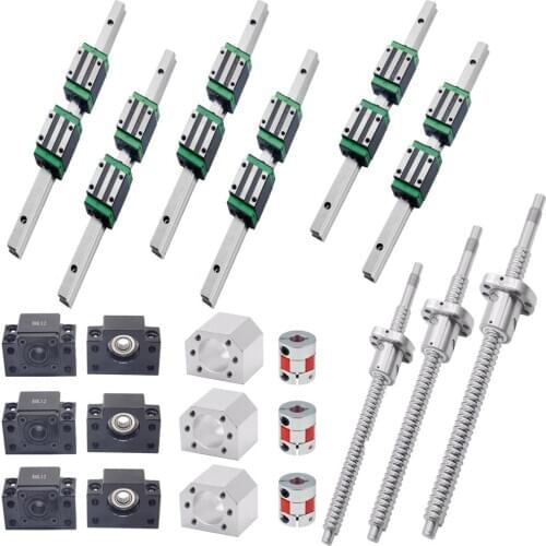 X y z axis cnc kit HGR20 HGW20CC HGH20CA sfu 1605 SFU1610 200mm 1000mm 1100mm 1500mm set ballscrew square linear rail for stage
